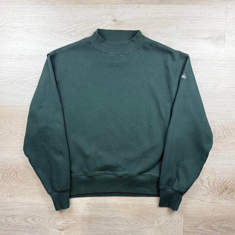 Alo Yoga Renegade Mock Neck Heavyweight Sweatshirt M